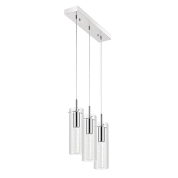 Mium Modern Style Iron/Crystal/Glass Integrated LED Linear Pendant - JONATHAN Y